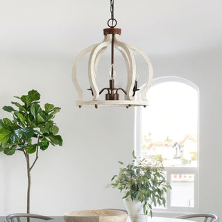 Vivinir Suspension Vintage Industrielle Aura Farmhouse en Bois et Métal
