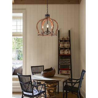 Vivinir Suspension Vintage Industrielle Aura Farmhouse en Bois et Métal