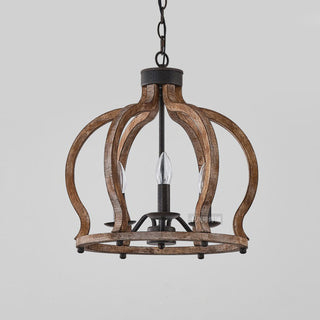 Vivinir Suspension Vintage Industrielle Aura Farmhouse en Bois et Métal
