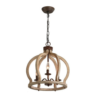 Vivinir Suspension Vintage Industrielle Aura Farmhouse en Bois et Métal