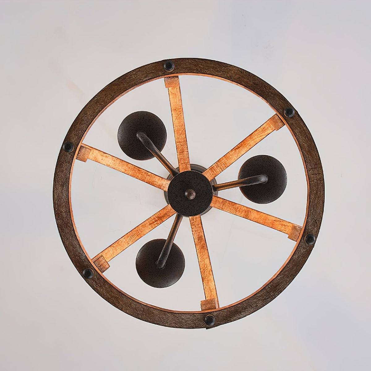 Vivinir Suspension Vintage Industrielle Aura Farmhouse en Bois et Métal