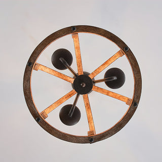 Vivinir Suspension Vintage Industrielle Aura Farmhouse en Bois et Métal