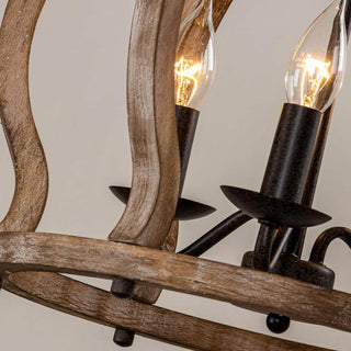 Vivinir Suspension Vintage Industrielle Aura Farmhouse en Bois et Métal