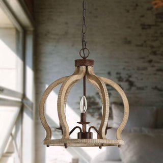 Vivinir Suspension Vintage Industrielle Aura Farmhouse en Bois et Métal