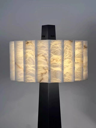 Wolve Lampadaire Albâtre Obelisk