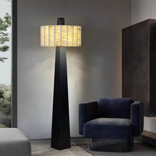 Wolve Lampadaire Albâtre Obelisk