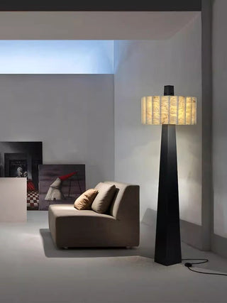Wolve Lampadaire Albâtre Obelisk