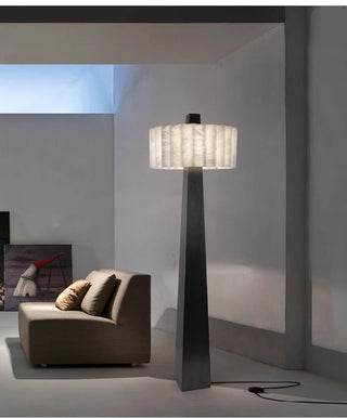 Wolve Lampadaire Albâtre Obelisk