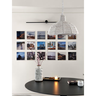 Veliraris Suspension Postmoderne en Métal et Bois De Luxe