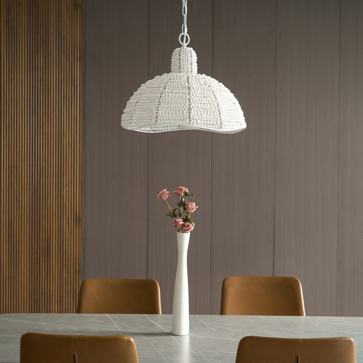 Veliraris Suspension Postmoderne en Métal et Bois De Luxe