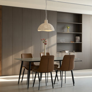Veliraris Suspension Postmoderne en Métal et Bois De Luxe
