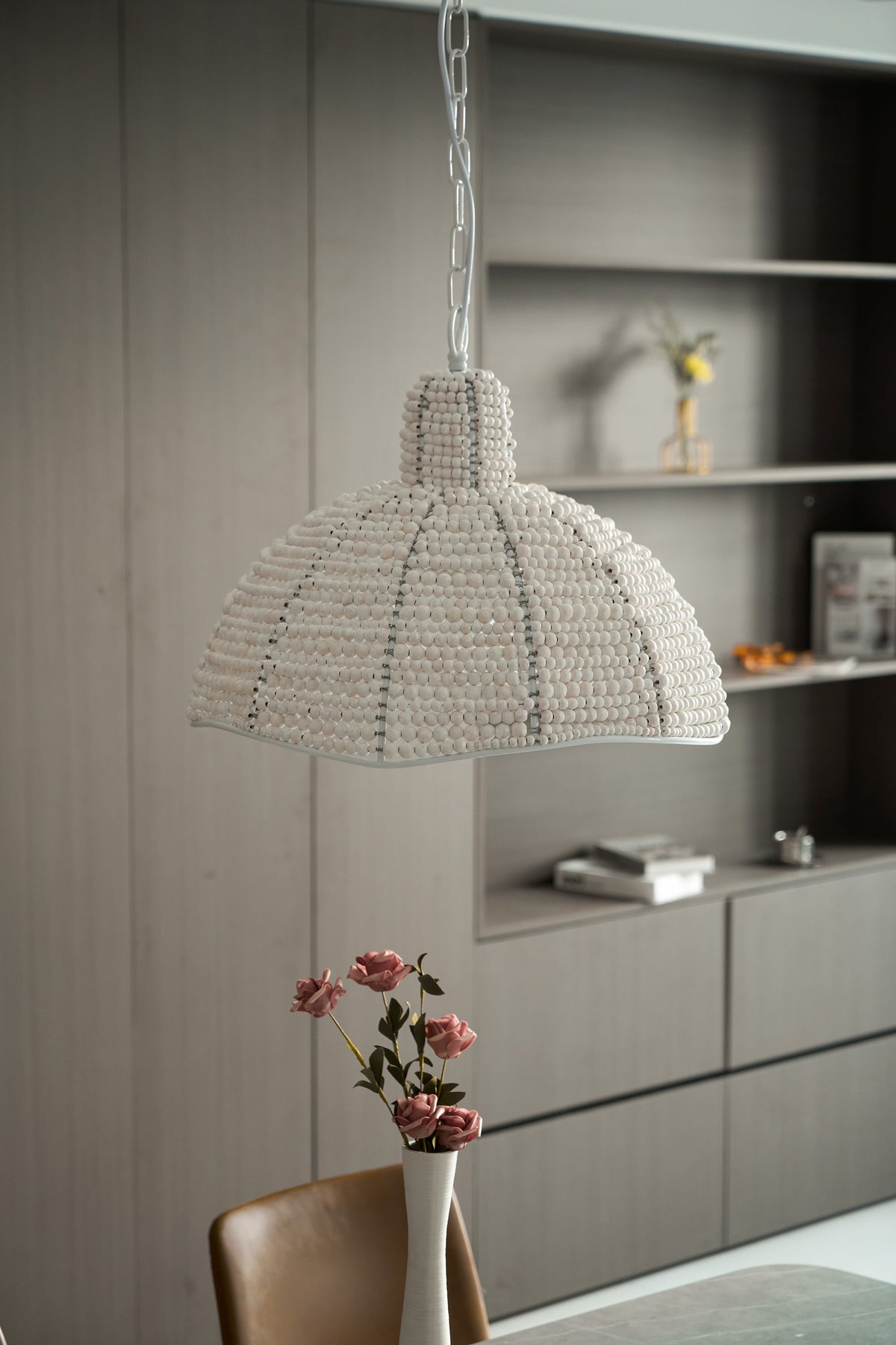 Veliraris Suspension Postmoderne en Métal et Bois De Luxe