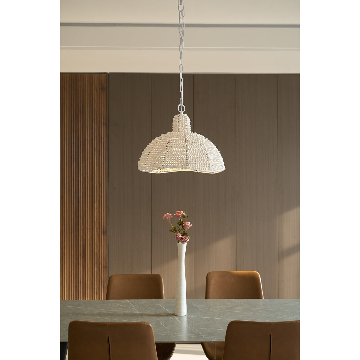 Veliraris Suspension Postmoderne en Métal et Bois De Luxe