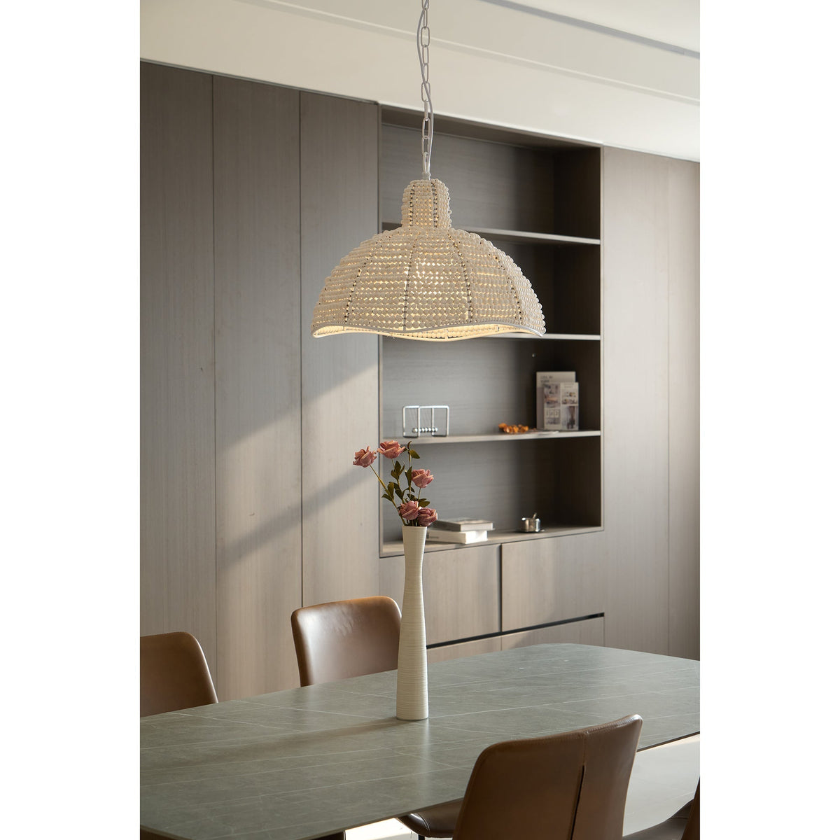 Veliraris Suspension Postmoderne en Métal et Bois De Luxe
