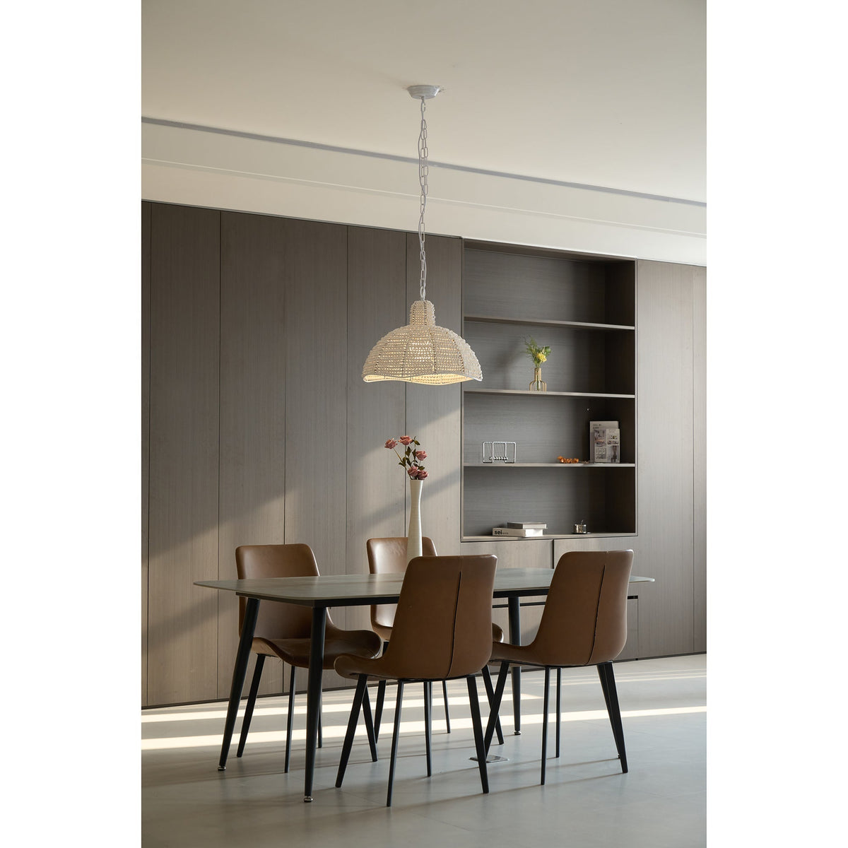 Veliraris Suspension Postmoderne en Métal et Bois De Luxe