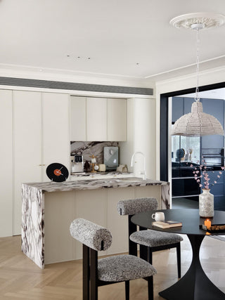 Veliraris Suspension Postmoderne en Métal et Bois De Luxe