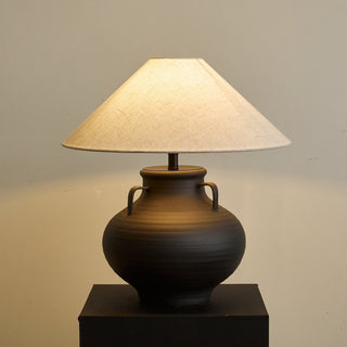 Clay Lampe de Table Rustique