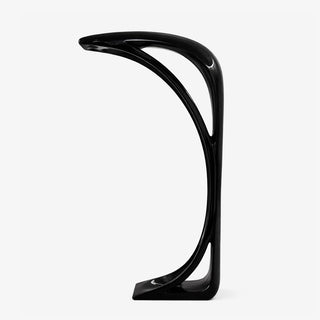Obsidian Curve Floor Lamp-Neutral Decor