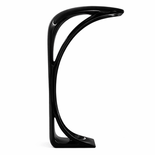 Obsidian Curve Floor Lamp-Neutral Decor