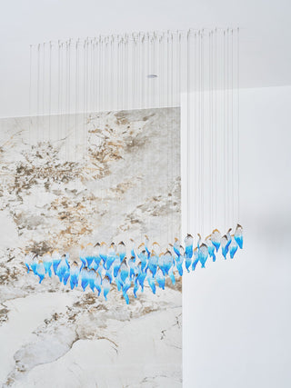 Ocean Drift Blown Glass Customize Chandelier-Neutral Decor