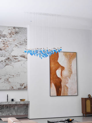 Ocean Drift Blown Glass Customize Chandelier-Neutral Decor