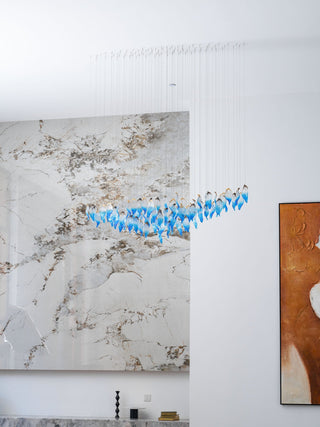 Ocean Drift Blown Glass Customize Chandelier-Neutral Decor