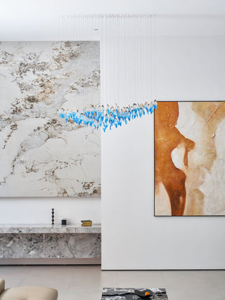 Ocean Drift Blown Glass Customize Chandelier-Neutral Decor