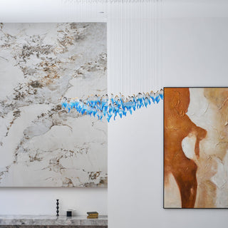 Ocean Drift Blown Glass Customize Chandelier-Neutral Decor