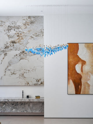 Ocean Drift Blown Glass Customize Chandelier-Neutral Decor