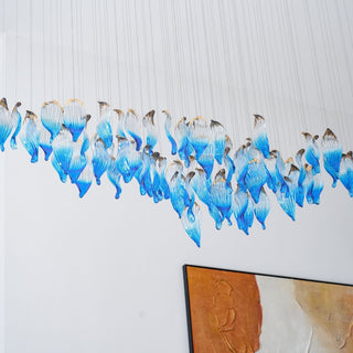 Ocean Drift Blown Glass Customize Chandelier-Neutral Decor