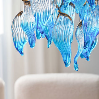 Ocean Drift Blown Glass Customize Chandelier-Neutral Decor