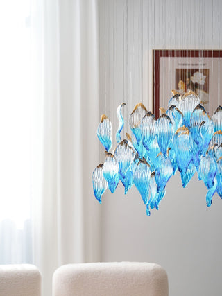 Ocean Drift Blown Glass Customize Chandelier-Neutral Decor