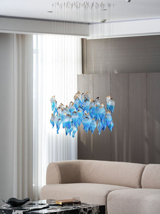 Ocean Drift Blown Glass Customize Chandelier-Neutral Decor