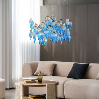 Ocean Drift Blown Glass Customize Chandelier-Neutral Decor