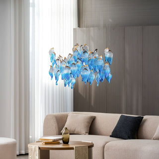 Ocean Drift Blown Glass Customize Chandelier-Neutral Decor
