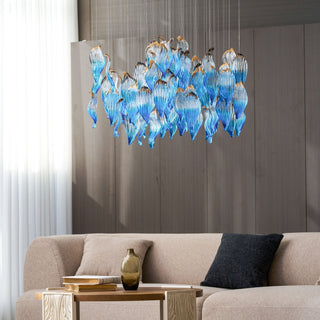 Ocean Drift Blown Glass Customize Chandelier-Neutral Decor
