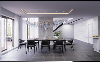 Ocean Drift Blown Glass Customize Chandelier-Neutral Decor