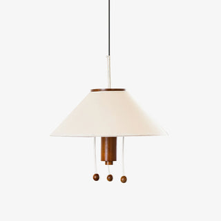 Zathee Nordic Art Classique Bois Tissu Pendentif Lampe