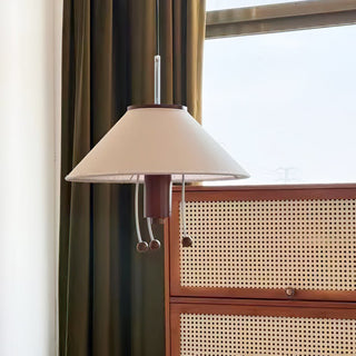 Zathee Nordic Art Classique Bois Tissu Pendentif Lampe