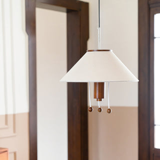 Zathee Nordic Art Classique Bois Tissu Pendentif Lampe