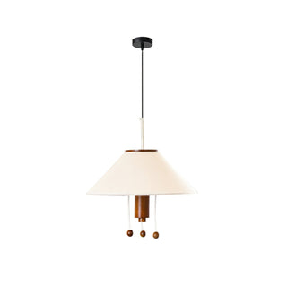 Zathee Nordic Art Classique Bois Tissu Pendentif Lampe