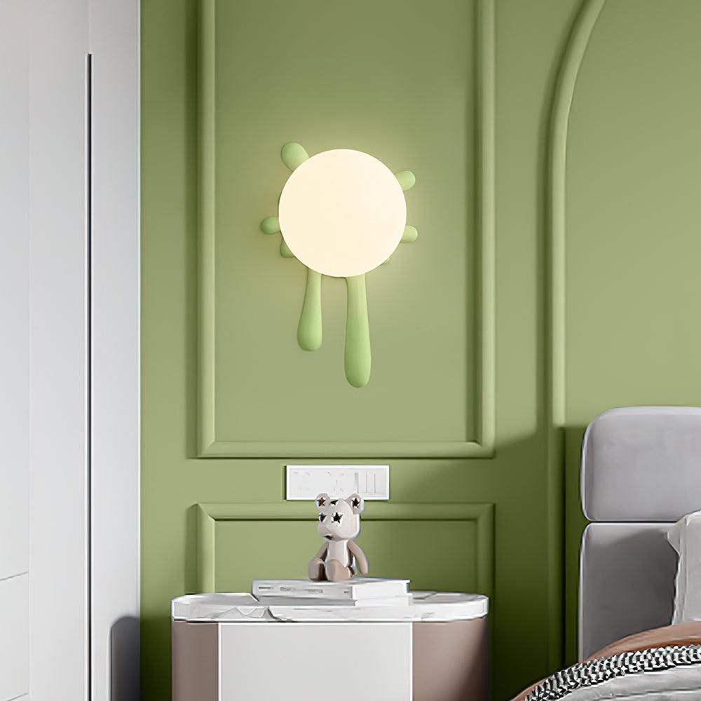Wall Lamp Abstract Resin Splash Globe-Neutral Decor
