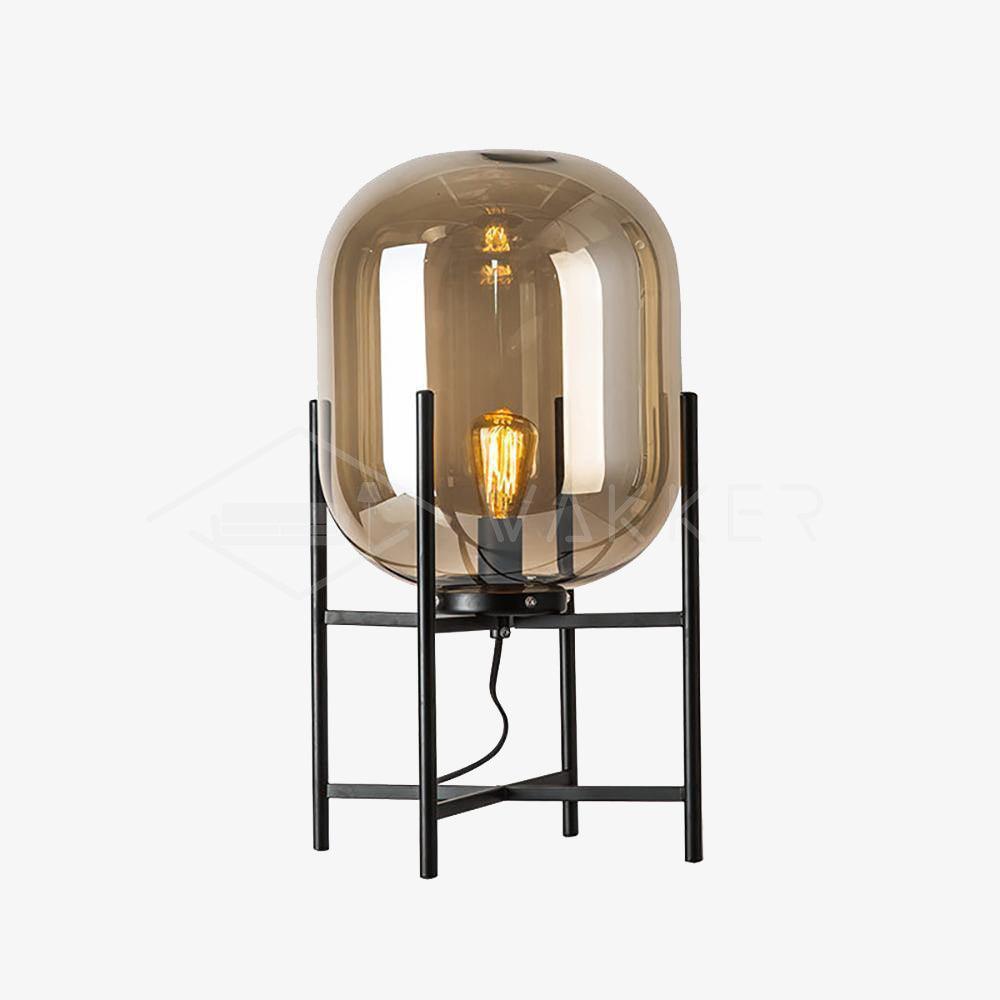 Gareth Lampe de Table Industrielle Rétro en Verre