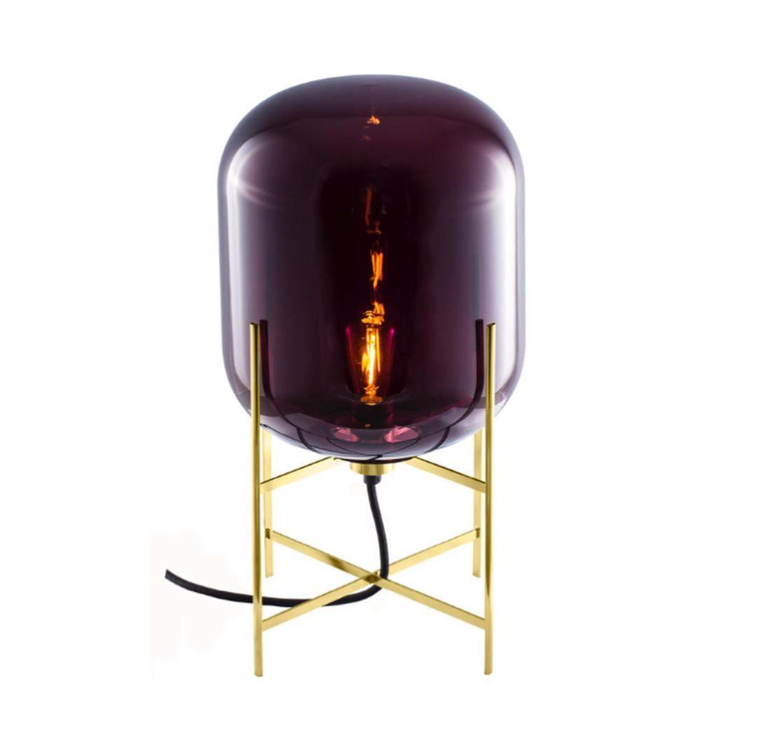 Gareth Lampe de Table Industrielle Rétro en Verre