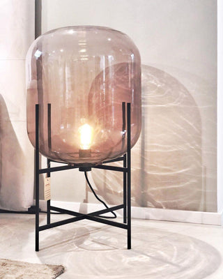 Gareth Lampe de Table Industrielle Rétro en Verre