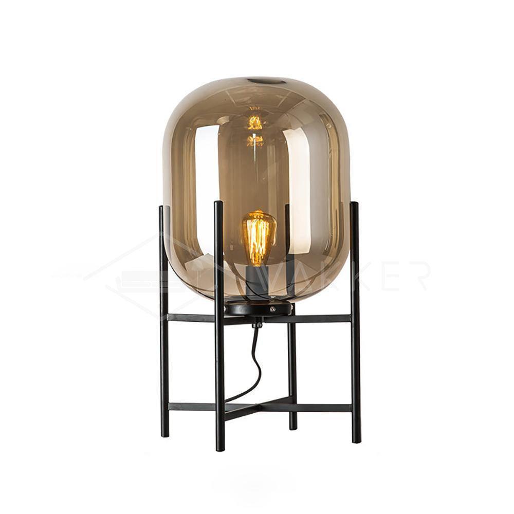 Gareth Lampe de Table Industrielle Rétro en Verre