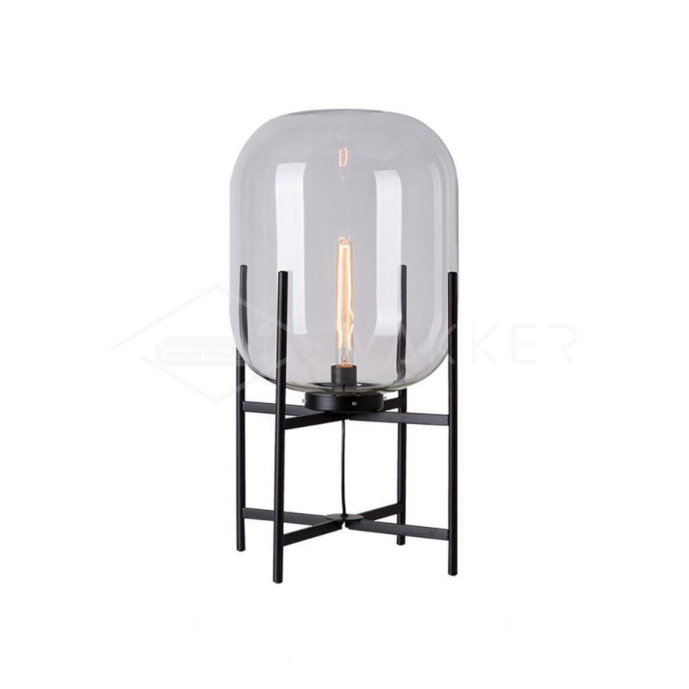 Gareth Lampe de Table Industrielle Rétro en Verre