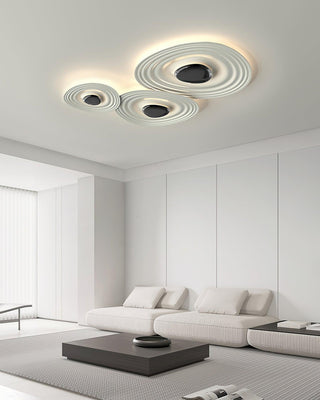 Solara Plafonnier Ripple Ring Sculptural Moderne-Luire
