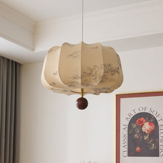 Valera Suspension en Bois et Tissu