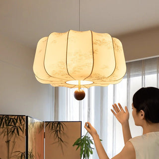 Valera Suspension en Bois et Tissu